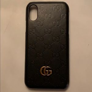 Gucci black iPhone XS case